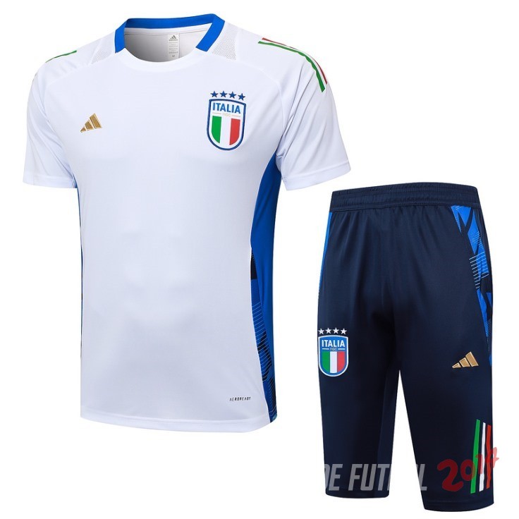 Entrenamiento Conjunto Completo Italia 2024 Blanco Azul Marino