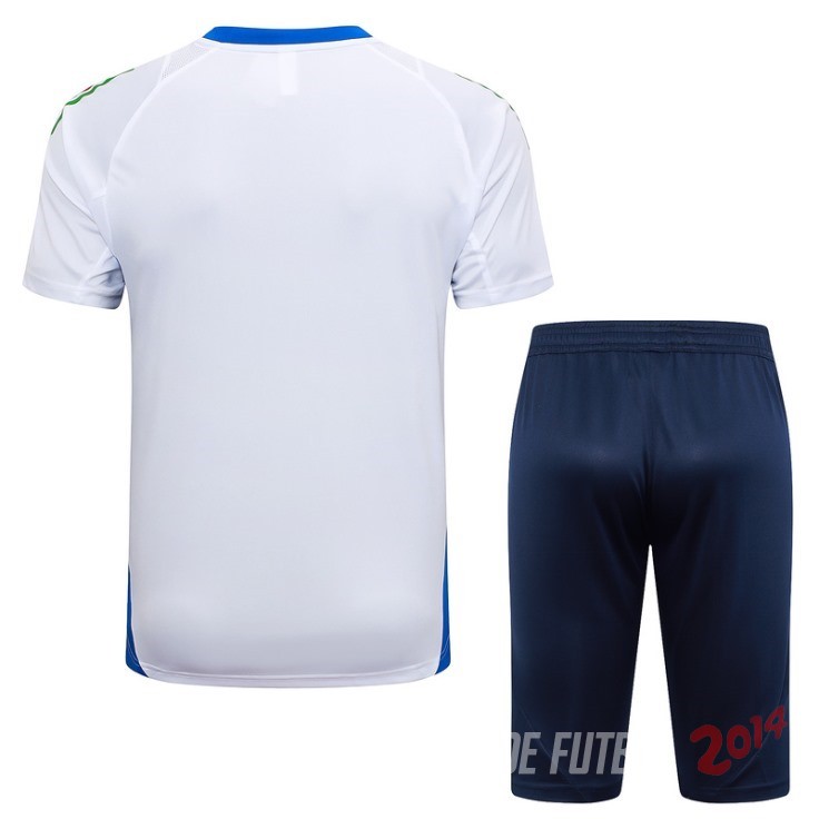 Entrenamiento Conjunto Completo Italia 2024 Blanco Azul Marino