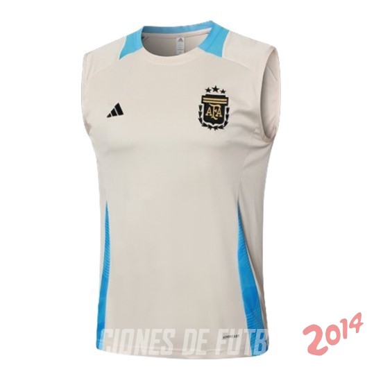 Entrenamiento Sin Mangas Argentina 2024 Amarillo Azul