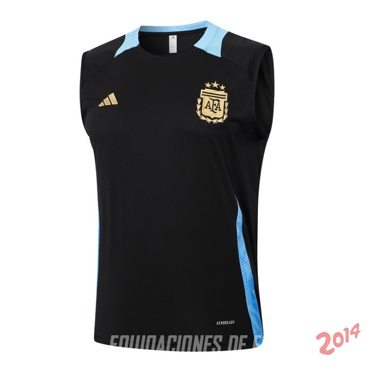Entrenamiento Sin Mangas Argentina 2024 Negro Azul