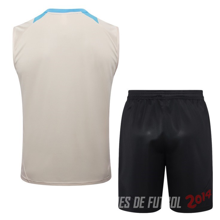 Entrenamiento Sin Mangas Conjunto Completo Argentina 2024 Amarillo Azul Negro
