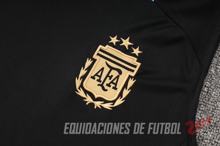 Entrenamiento Sin Mangas Conjunto Completo Argentina 2024 Negro Azul