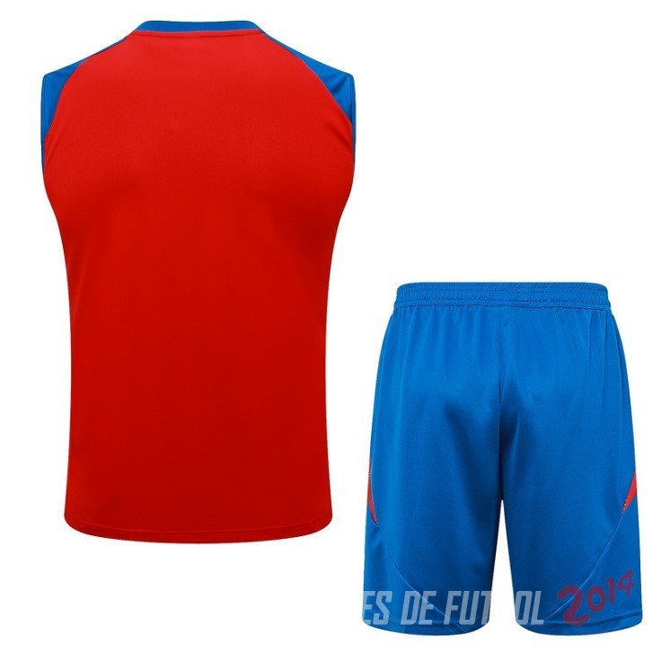 Entrenamiento Sin Mangas Conjunto Completo Argentina 2024 Rojo Azul