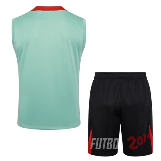 Entrenamiento Sin Mangas Conjunto Completo Liverpool 2024/2025 Verde Negro