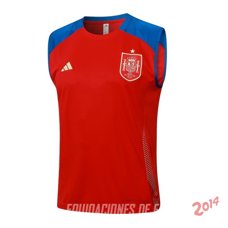 Entrenamiento Sin Mangas Espana 2024 Rojo Azul