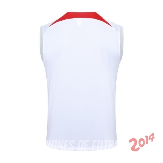 Entrenamiento Sin Mangas Liverpool 2024/2025 Blanco Rojo