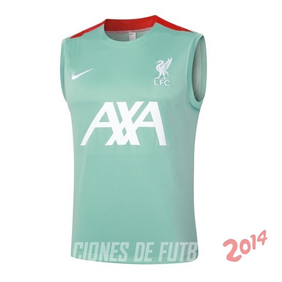Entrenamiento Sin Mangas Liverpool 2024/2025 Verde Blanco