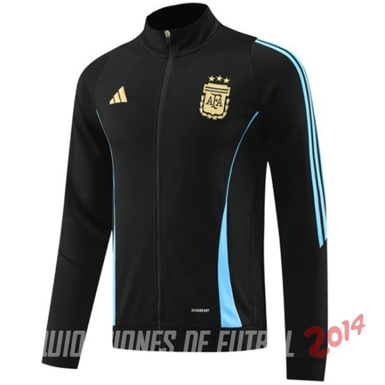 Ropa Deportiva Con Cremallera Larga Argentina 2024 Negro Azul