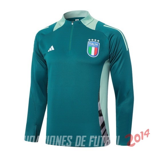 Ropa Deportiva Con Cremallera Larga Italia 2024 Verde