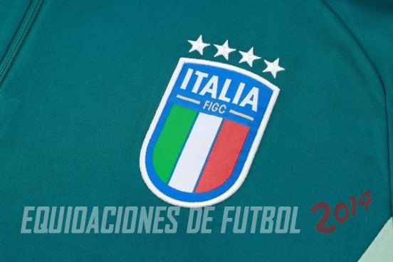 Ropa Deportiva Con Cremallera Larga Italia 2024 Verde