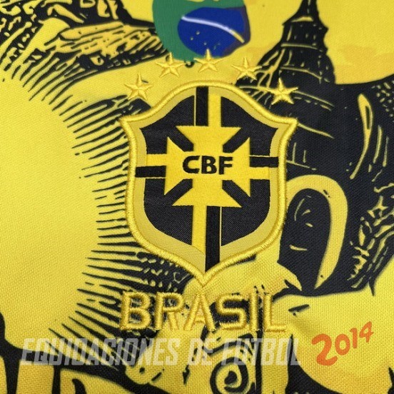 Tailandia Camiseta Del Brasil Especial 2024 Amarillo