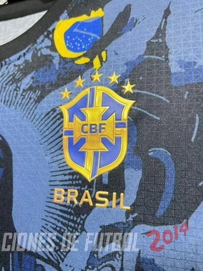 Tailandia Camiseta Del Brasil Especial 2024 Azul Marino