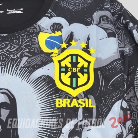 Tailandia Camiseta Del Brasil Especial 2024 Gris