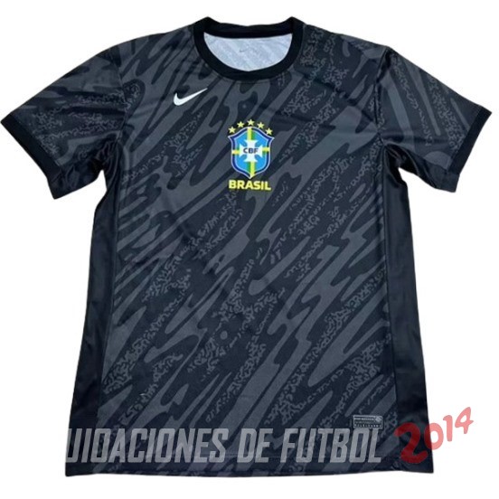 Tailandia Camiseta Del Brasil Portero 2024 Negro