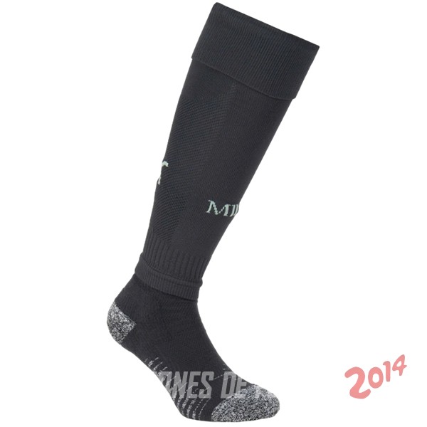 Calcetines Ninos AC Milan Tercera 2024/2025 Negro