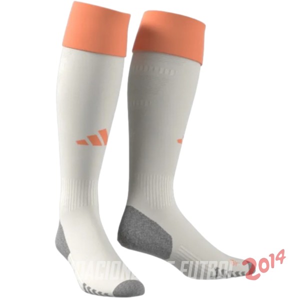 Calcetines Ninos As Roma Segunda 2024/2025 Amarillo