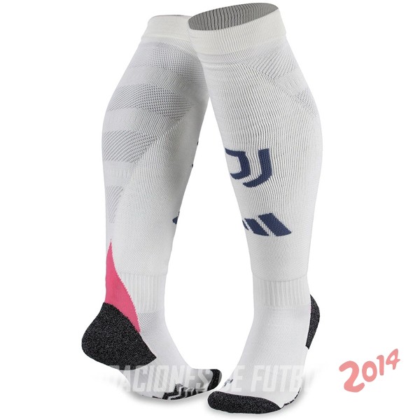 Calcetines Ninos Juventus Segunda 2024/2025 Blanco