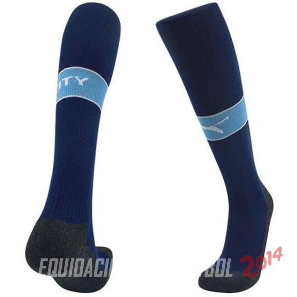 Calcetines Ninos Manchester City Primera 2024/2025 Azul