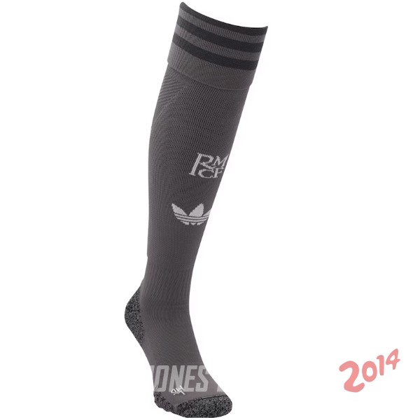 Calcetines Ninos Real Madrid Tercera 2024/2025 Negro