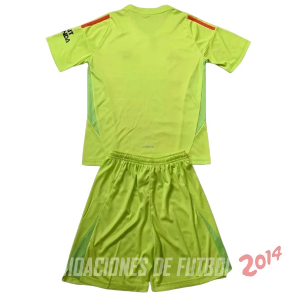 Camiseta Del Conjunto Completo Arsenal Ninos Portero 2024/2025 Amarillo