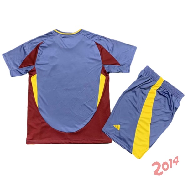 Camiseta Del Conjunto Completo As Roma Ninos Tercera 2024/2025 Azul