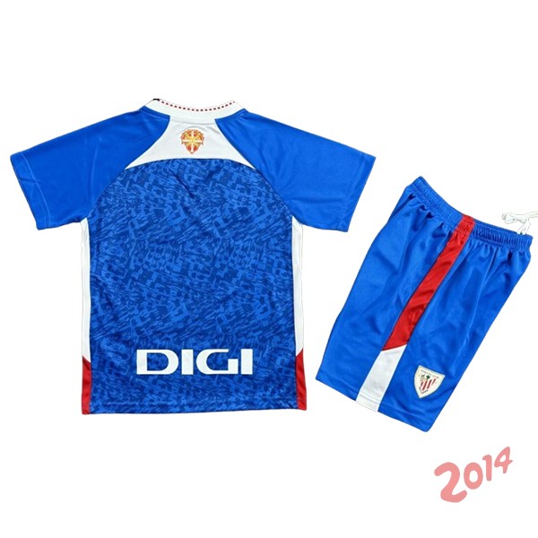 Camiseta Del Conjunto Completo Athletic Bilbao Ninos Segunda 2024/2025 Azul