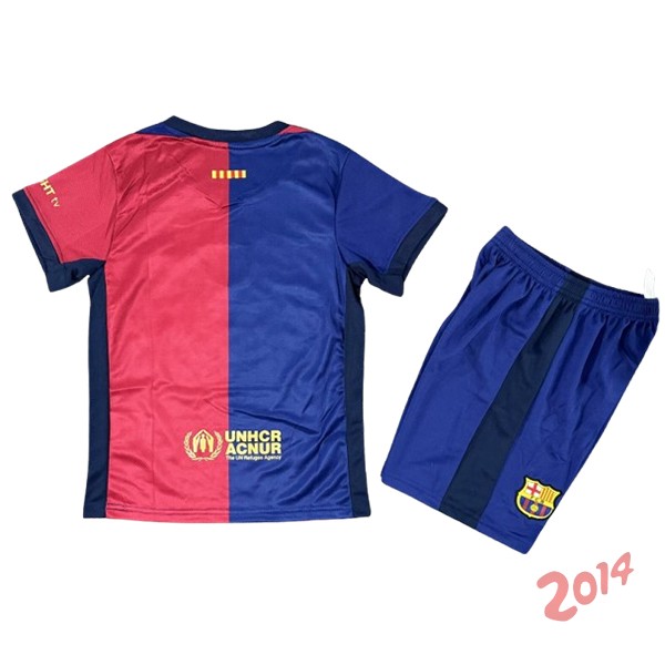 Camiseta Del Conjunto Completo Barcelona Ninos Primera 2024/2025 Azul Rojo