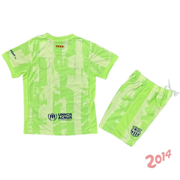 Camiseta Del Conjunto Completo Barcelona Ninos Tercera 2024/2025 I Verde
