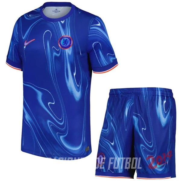 Camiseta Del Conjunto Completo Chelsea Ninos Primera 2024/2025 Azul