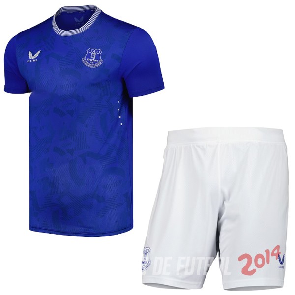 Camiseta Del Conjunto Completo Everton Ninos Primera 2024/2025 Azul