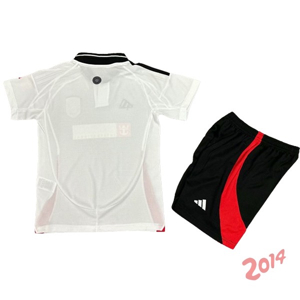 Camiseta Del Conjunto Completo Fulham Ninos Primera 2024/2025 Blanco
