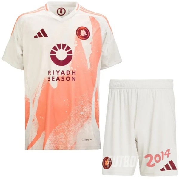 Camiseta Del Conjunto Completo Hombre As Roma Segunda 2024/2025