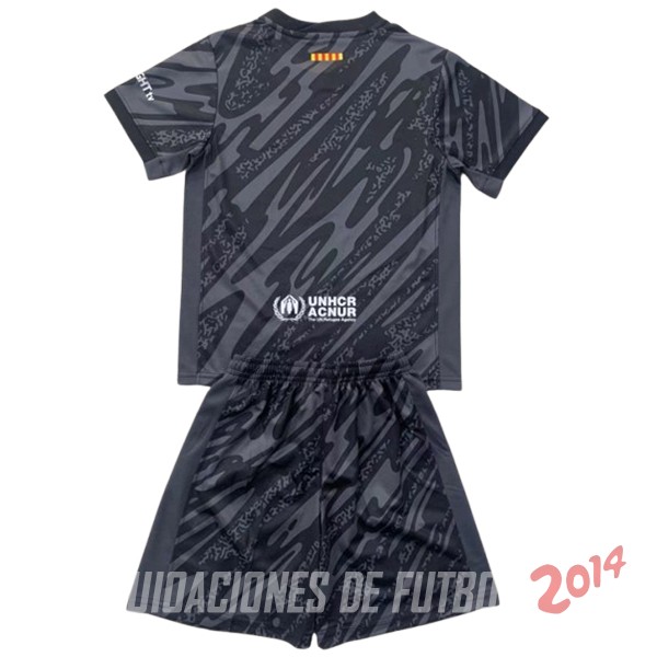 Camiseta Del Conjunto Completo Hombre Barcelona Portero 2024/2025 Negro
