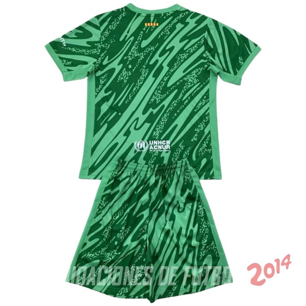 Camiseta Del Conjunto Completo Hombre Barcelona Portero 2024/2025 Verde