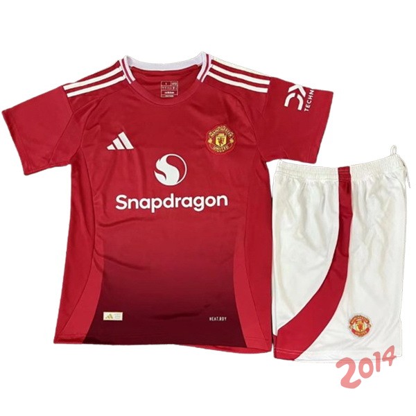 Camiseta Del Conjunto Completo Hombre Manchester United Primera 2024/2025