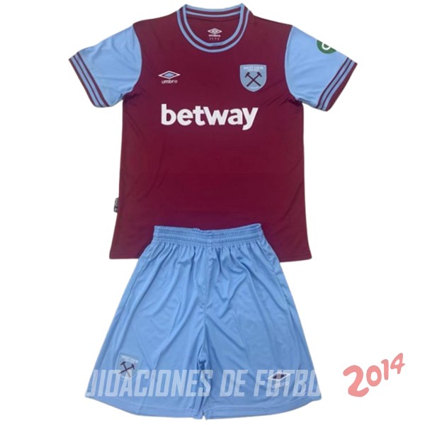 Camiseta Del Conjunto Completo Hombre West Ham United Primera 2024/2025