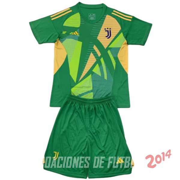 Camiseta Del Conjunto Completo Juventus Ninos Portero 2024/2025 Verde