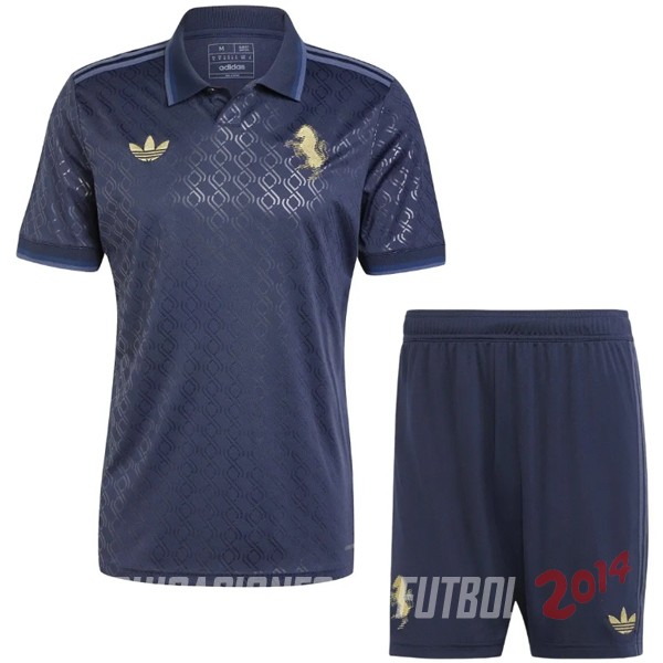 Camiseta Del Conjunto Completo Juventus Ninos Tercera 2024/2025 Azul