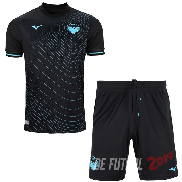 Camiseta Del Conjunto Completo Lazio Ninos Tercera 2024/2025 Negro