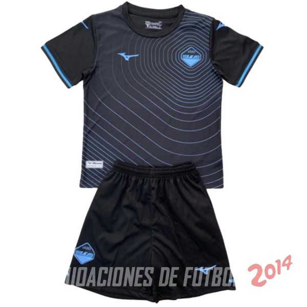 Camiseta Del Conjunto Completo Lazio Ninos Tercera 2024/2025 Negro