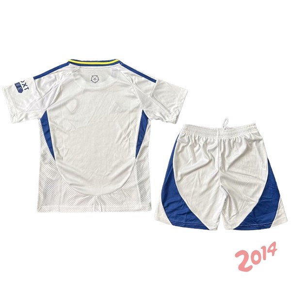 Camiseta Del Conjunto Completo Leeds United Ninos Primera 2024/2025 I Blanco