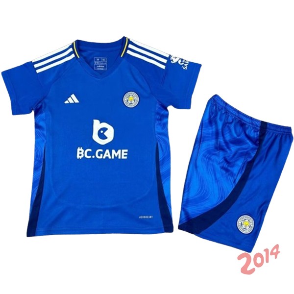 Camiseta Del Conjunto Completo Leicester City Ninos Primera 2024/2025 Azul