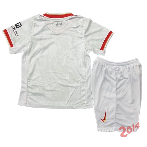 Camiseta Del Conjunto Completo Liverpool Ninos Tercera 2024/2025 Blanco