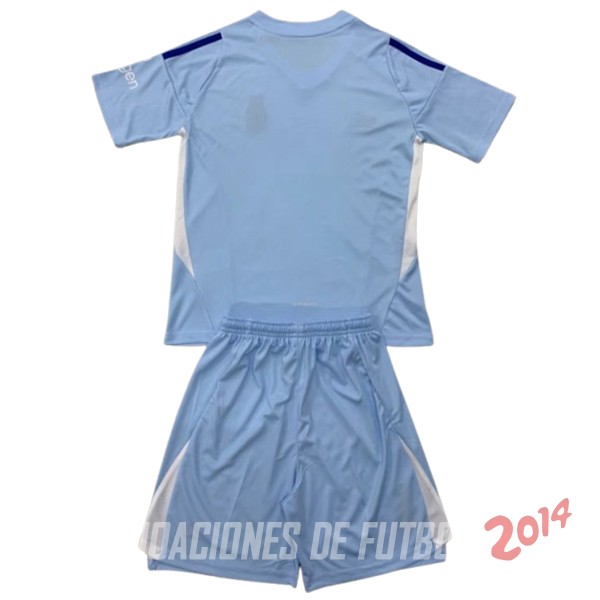 Camiseta Del Conjunto Completo Nottingham Forest Ninos Portero 2024/2025 Azul