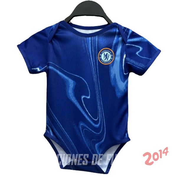 Camiseta Del Conjunto Completo Onesies Chelsea Ninos Primera 2024/2025 Azul
