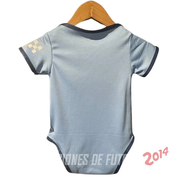 Camiseta Del Conjunto Completo Onesies Manchester City Ninos Primera 2024/2025 Azul