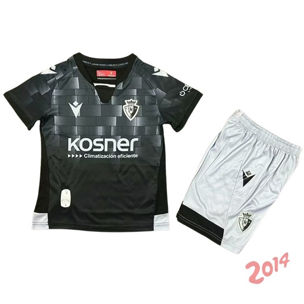 Camiseta Del Conjunto Completo Osasuna Ninos Tercera 2024/2025 Negro