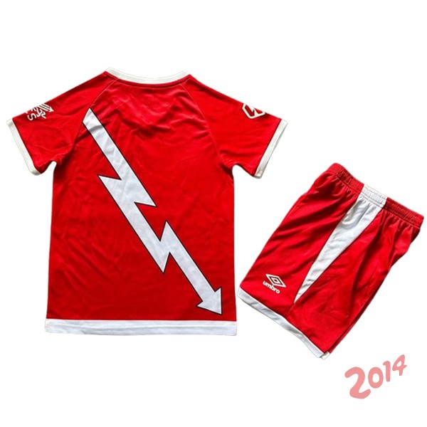 Camiseta Del Conjunto Completo Rayo Vallecano Ninos Segunda 2024/2025 Rojo