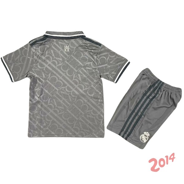 Camiseta Del Conjunto Completo Real Madrid Ninos Tercera 2024/2025 Negro