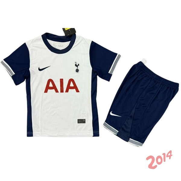 Camiseta Del Conjunto Completo Tottenham Hotspur Ninos Primera 2024/2025 Blanco